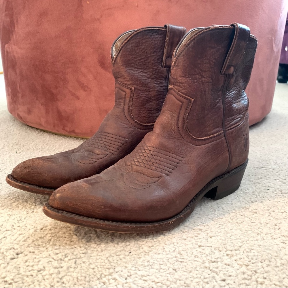 Frye Billy Short Leather Western Boots
